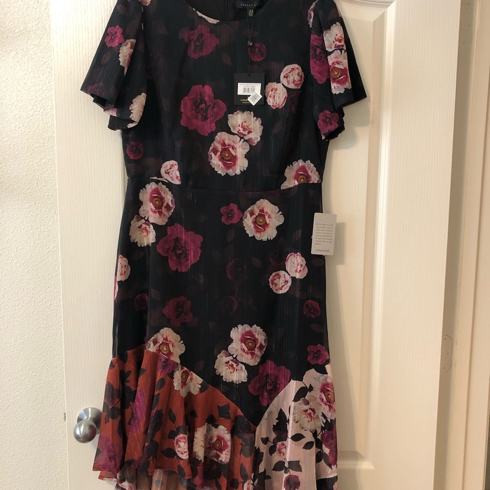 Nordstrom Forest Lily Dress Size 14